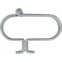 ABUS GateSec 131/140: Bevestigingsplaat voor hangsloten – Bescherming van bouwhekken – Gemaakt van gehard, corrosiebestendig staal