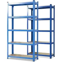 Karat Kast MDF (Medium-density fibreboard), Plaatstaal 1.000 x 500 x 2,000 mm Blauw 2 Stuks