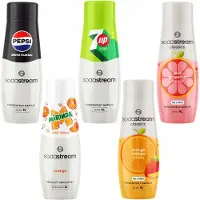 SodaStream Serie - Suikervrije Siroop Set - 7Up Zero - Orange-Mango - Grape - Pepsi Zero - Mirinda Zero