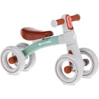 INNE Loopfiets voor Kinderen Zoomi - 12 maanden, max. 25 kg, Loopfietsen, stalen frame, EVA-schuimwielen, geveerd stuur met verlichting - Munt