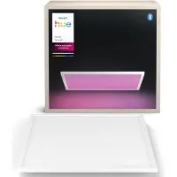 Philips Slimme plafondlamp Surimu, dimbaar, wit / opaal, Woon-/ Eetkamer, Aluminium, Modern, Slimme plafondlamp