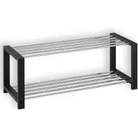 Idimex Schoenenrek ARINA met 2 planken, zwart