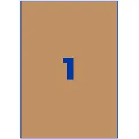 Avery Zweckform naturel bruine etiketten, 210 x 297 mm