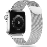Tech-Protect Milanees Zilveren Apple Watch 49 / 46 / 45 / 44 Mm Bandje Zilver