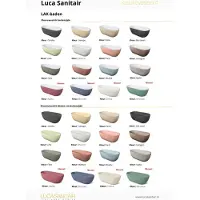 Luca Opzetwastafel rond 40x40x11 cm mat wit