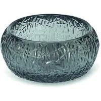 Luca Fontein opzetwastafel vetro rond 24x24x12 glas excl. Wastafelhouder smoke