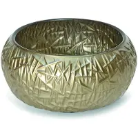 Luca Fontein opzetwastafel vetro rond 24x24x12 glas excl. Wastafelhouder coffee