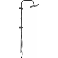 vidaXL Douchesysteem, zwart, 47 x 20 x 95 cm, roestvrij staal