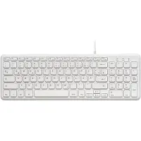 Perixx PERIBOARD-213 DE W USB-toetsenbord, Duits, QWERTZ, wit