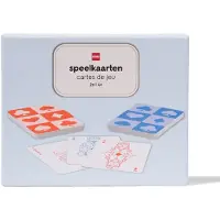 HEMA Speelkaarten 13x10cm Blauw/oranje - 2 Stuks