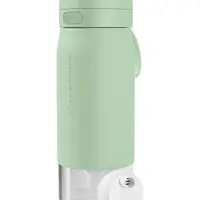 Wessper Glazen drinkfles 500ml met actieve koolfilter – duurzame waterfles voor sport, school & fitness – Mint