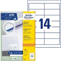 Avery Zweckform 3678 universele etiketten A4 97 x 37 mm wit (1400 etiketten)