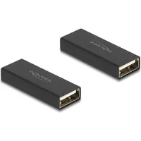 DeLOCK Adapter Gender Changer USB 2.0 Type-A male to male metal