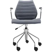 Kartell Maui Soft Trevira Draaifauteuil Trevira Grey