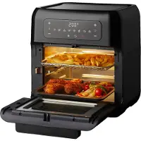 Tomado TAF1201B - Airfryer oven - Hetelucht friteuse - 12 liter - 8 programma's - PFAS vrij - 1500 watt - Zwart
