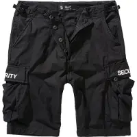Brandit Cargobroek 'Security' zwart / wit