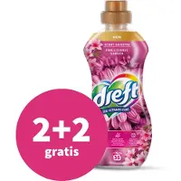 Dreft 2+2 Gratis: Vloeibare Geurbooster Pink Eternal Garden 36 Wasbeurten 720 Ml