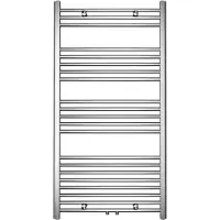 Guido Gusto Designradiator Sofia 115x60cm chroom 536W midden aansluiting