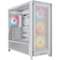 Corsair FRAME 5000D RS ARGB Midtowermodel ATX - Gehard Glas - Wit (4x RS140 ARGB fan)