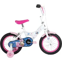 HUFFY Minnie Kinderfiets - Meisjes - 14 inch - Wit Roze - Twee handremmen