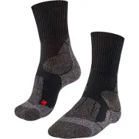 Falke TK1 anti-blaar dik wol functioneel materiaal wandelsokken dames zwart - maat 39-40