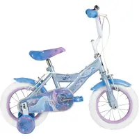 Disney Frozen 2 Kinderfiets - Meisjes - 12 inch - Blauw Paars- Twee handremmen