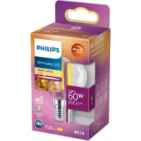 Philips Ledfilamentlamp Peertje Classic - D4,5cm - Dimbaar - Warm Wit - E14 - 5,9w