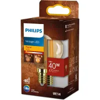 Philips filamentlamp amber 40W P45 E14 - 470 lm - 1800 K
