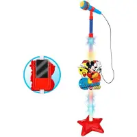 Mickey Mouse Microfoon - Met houder en versterker - Rood