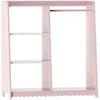 En.casa Kinderrek Vestnes 90x80x38 cm roze en wit []