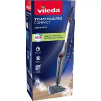 Vileda Steam Plus Pro Compact - Stoomreiniger - Perfect voor delicate vloeren - Met 4 stoominstellingen