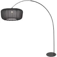 Anne Light & Home Booglamp - vloerlamp Curve, zwart, Woon-/ Eetkamer, metaal, Modern, booglamp