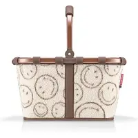 Reisenthel Carrybag Boodschappenmand - 22L - Smiley Teddy Chocolate Beige