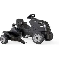 Smoby Farmer XL Black tractor + trailer