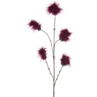 Emerald - Kunstbloem Pompom 84cm bordeaux - Kunstplant voor binnen