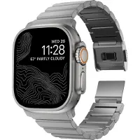 Nomad Titanium schakelband voor de Apple Watch | 44/45/46/49 mm - Silver
