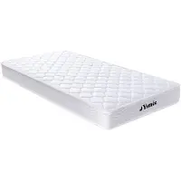 Vente-unique Set lattenbodem en matras met veren WOLKENLOS van MORGENGOLD - 90x200 cm
