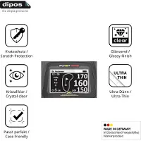 Dipos – 2x Beschermfolie geschikt voor PowaKaddy FW5s | Krasbestendige & heldere Screenprotector Ultra-Thin