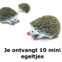 Lucky Safari Mini-figuren Egel 2,5 Cm Junior Rubber Bruin 10 Stuks / Geschikt voor taartdecoratie - Modellering