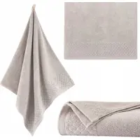 Zwoltex Carlo AG Serie - Handdoek - 50x100 cm - Beige Sepia - 500g/m²