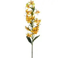 Emerald - Kunstbloem Lelie 80cm geel - Kunstplant voor binnen