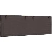 vidaXL Hoofdbordkussen "Hanko" 140 cm stof donkerbruin