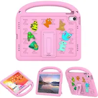 EtuiTab Kids Armor - Apple iPad 10.9/11 Gen - Roze - Silikon - Bescherming met Standaard