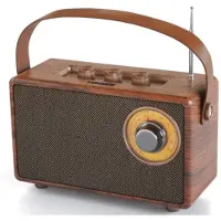 TIROSS Retro noodradio met accu FM Bluetooth USB en TF ingang ideaal voor noodpakketten en evacuatie