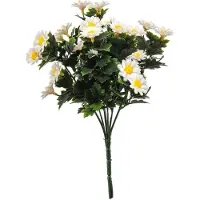 Emerald - Kunstplant Madeliefje UV 28cm wit - Kunstplant voor binnen