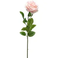Emerald - Kunstbloem Roos Marleen 63cm peach - Kunstplant voor binnen