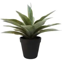 Emerald - Kunstplant in pot Agave grijs 19cm - Kunstplant voor binnen