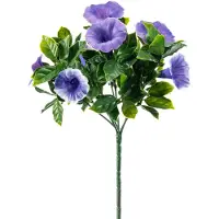 Emerald - Kunstplant Petunia UV 27cm paars - Kunstplant voor binnen