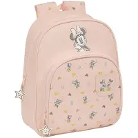 Safta Minnie Mouse Baby Small 9.50l 32x43x14 Cm Backpack Beige Kinderen