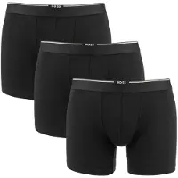 BOSS Boxershorts bruin / zwart / offwhite